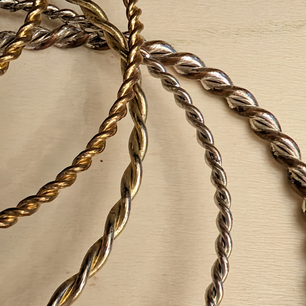 Source Unknown Gold and Silver Twisted Bracelets - Picture 4 of 6